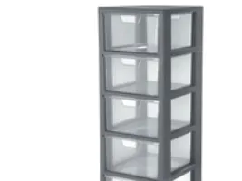 Skuffesystem, postnummer, 95,6 x 35 x 32,5 cm, 5 skuffer
