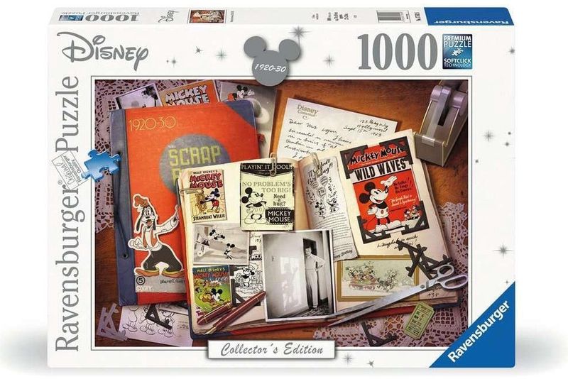 Ravensburger - Puzzel 1000 stukjes - Mickey Verjaardag 1920-1930 - Volwassenen en Kinderen vanaf 14 Jaar