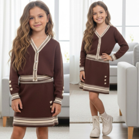 Sweetheart Button Knit Set
