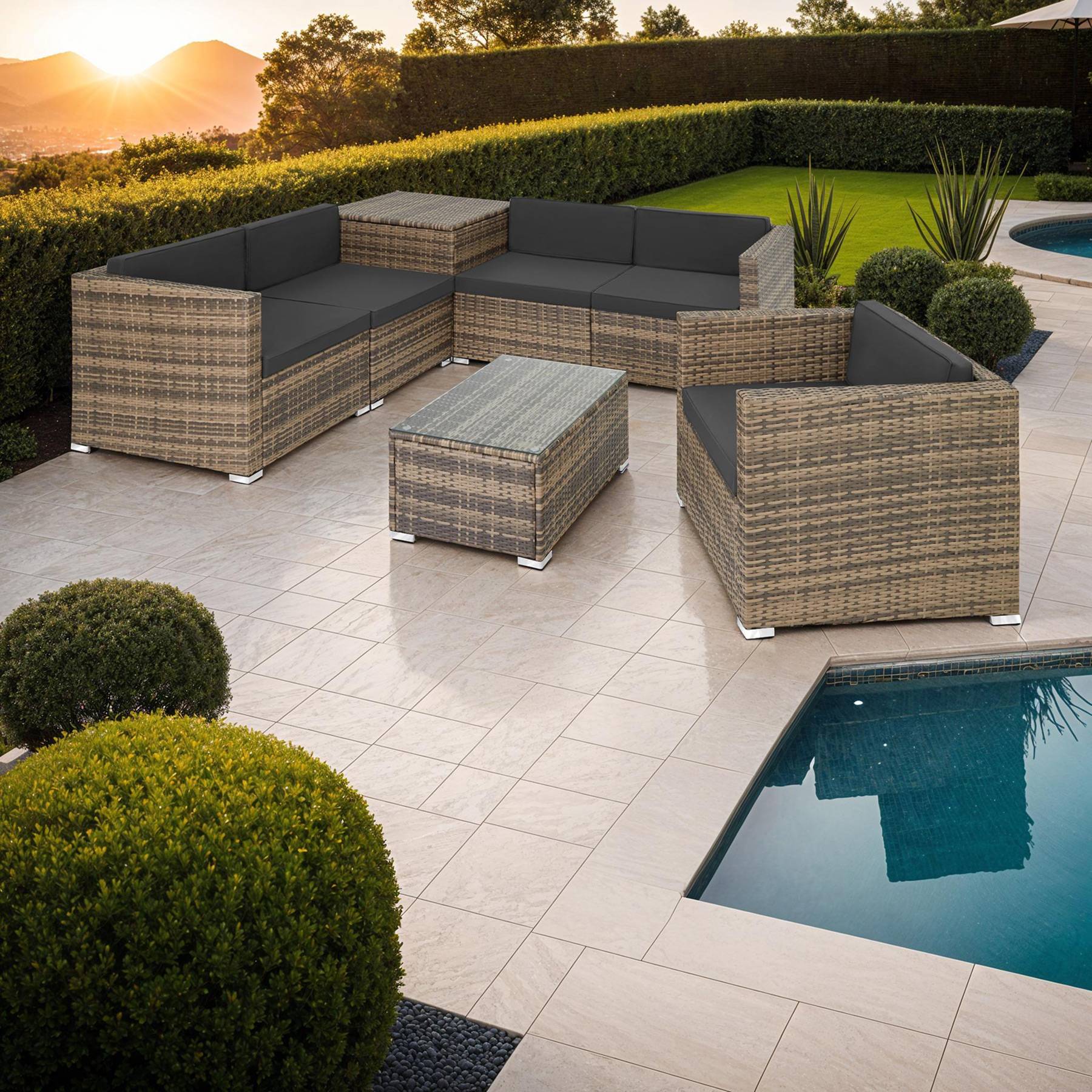 Rattan Lounge Pisa