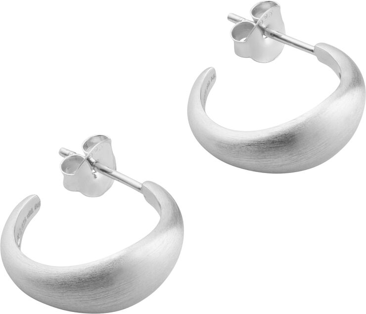 ByBiehl Ocean Flow Hoops Small Rhodinated silve
