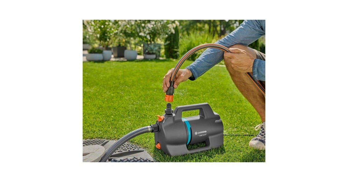 GARDENABesproeiingspomp 4100 Silent  (Donkergrijs/turquoise, 550 Watt)