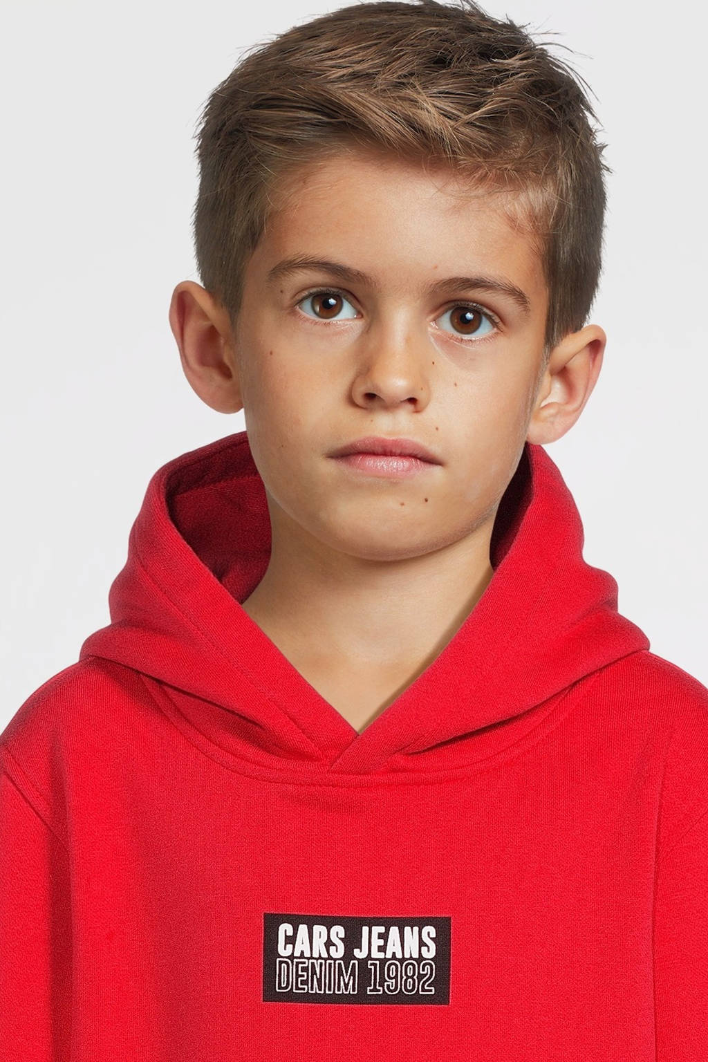 Cars hoodie ZLOW met printopdruk felrood