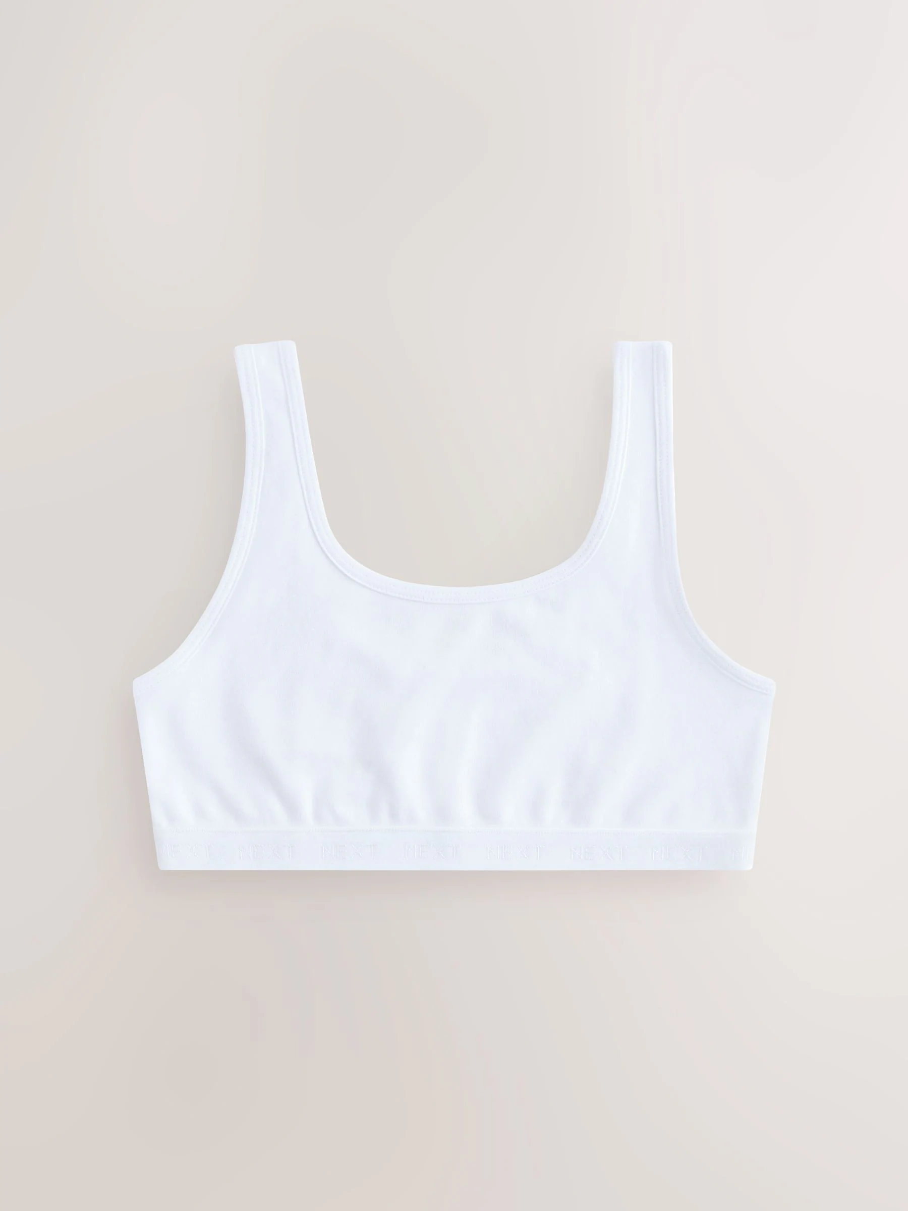 Zwart/wit/grijs - Set van 3 crop tops met diepe ronde hals (5 - 16 jr)