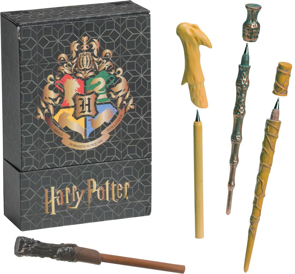 HARRY POTTER - SET 4 STYLOS MAISONS