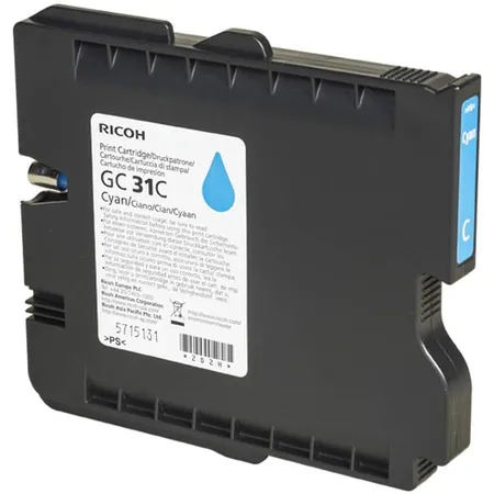 Ricoh Druckerpatrone GC-31C, 1000 Seiten, cyan