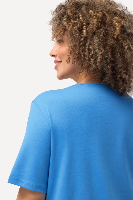 Shirt, doppellagige Vorderseite, Slim, Rundhals, Halbarm