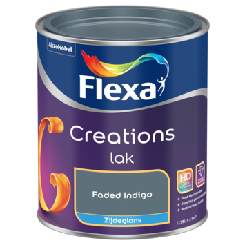 Flexa Creations binnenlak zijdeglans faded indigo 750 ml