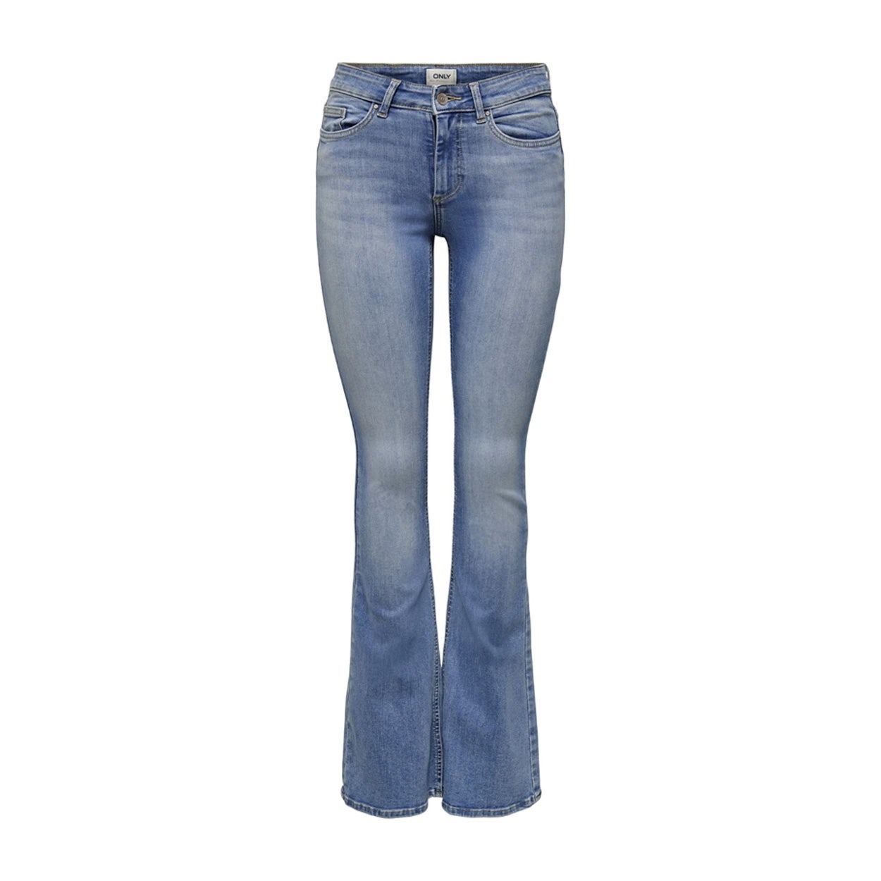 ONLY  Blush Mid Flared Denim