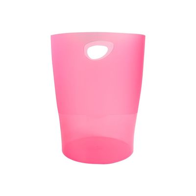 Exacompta Ecobin - Corbeille à papier 15L - framboise translucide