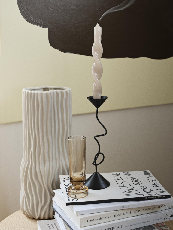 Broste Copenhagen Selma kandelaar small zwart