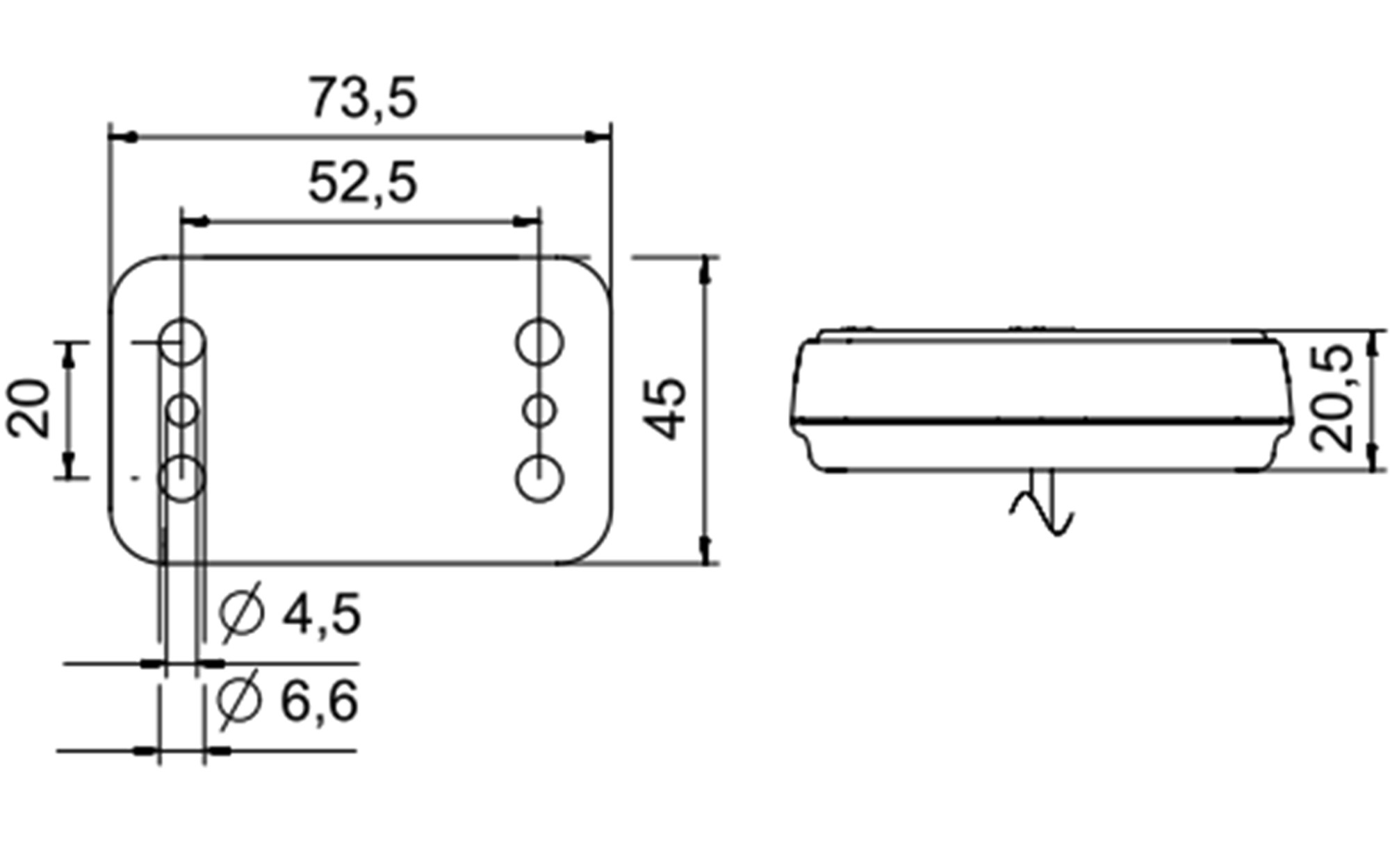 Jokon PLR 230 Begrenzungsleuchte Fahrzeuge  12 V