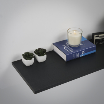 Meubelpaneel zwart eiken ABS 240x30 cm 18 mm