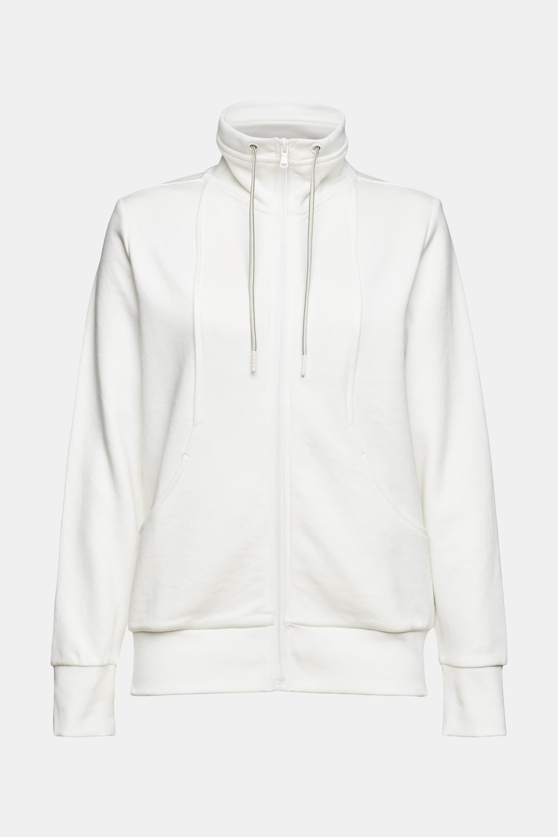 Sweat-shirt zippé, coton mélangé