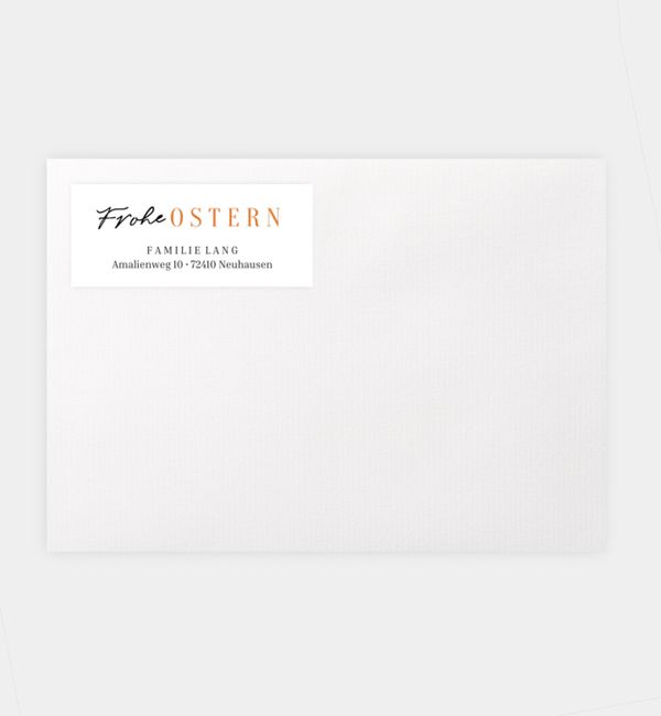 Absenderaufkleber Osterbrunch, Absenderaufkleber (70 x 30mm)