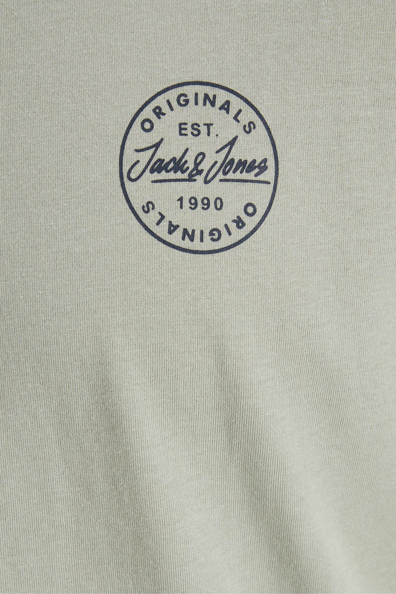 Camiseta curta de mangá com logo - cinza médio