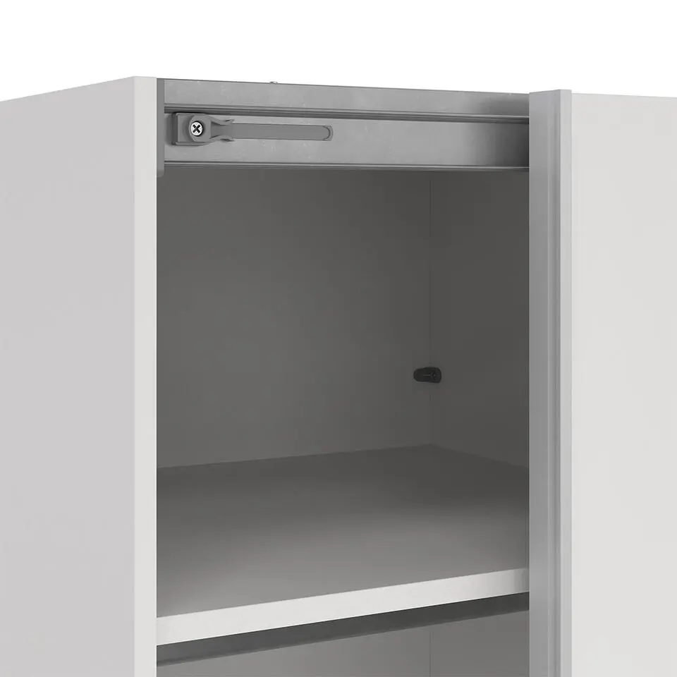 Hioshop Como schuifdeurkast 2 deuren 120x220cm wit