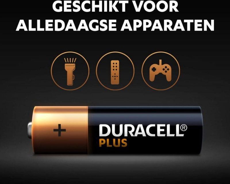 Duracell - Plus - AA-batterijen - Alkaline - 1,5 V - 8 Stuks