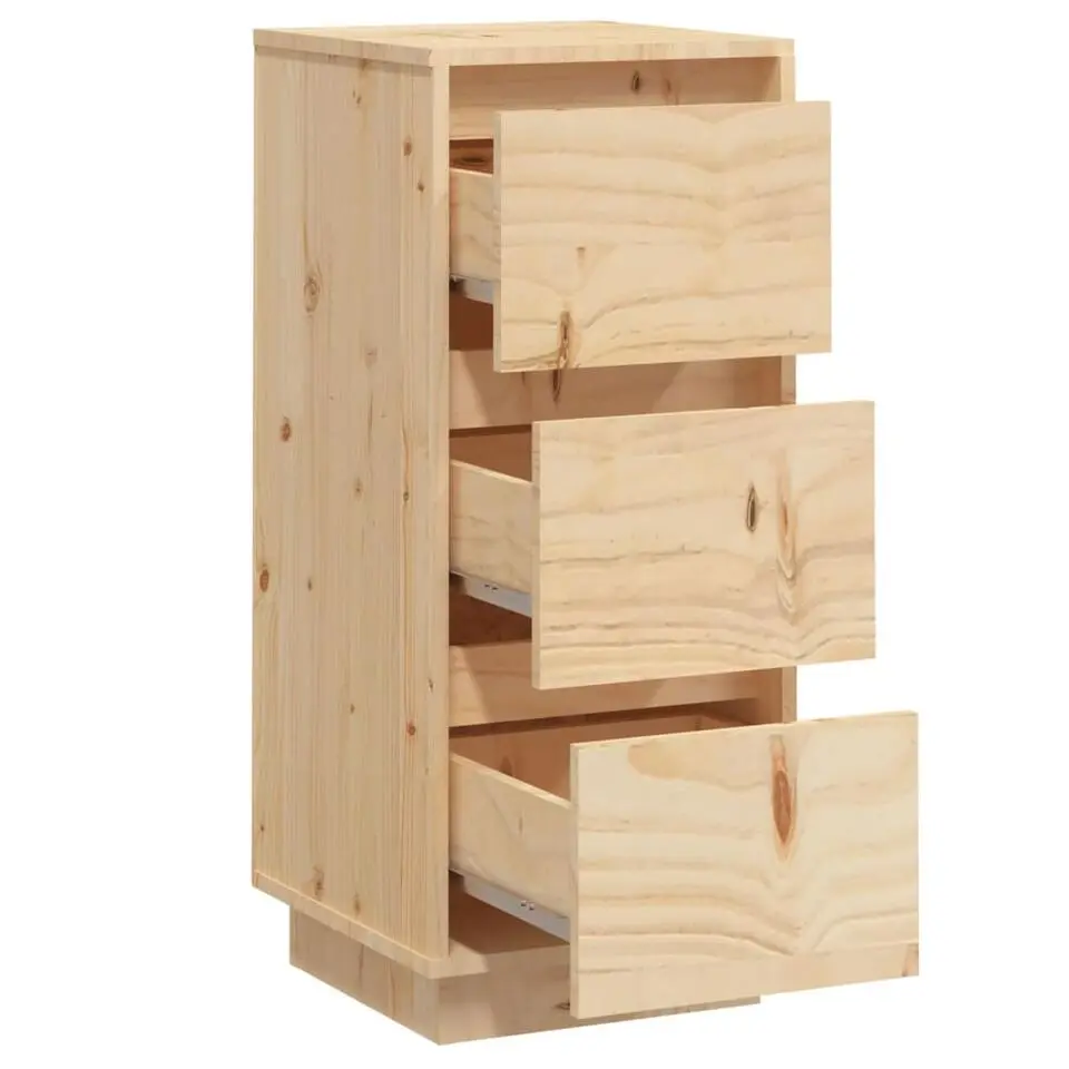 vidaXL - Dressoir - Bruin - Grenenhout - 2 stuks