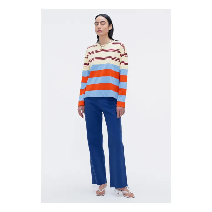 Our Sister T-shirt Sprinkled Lawn Rayures | Jaune