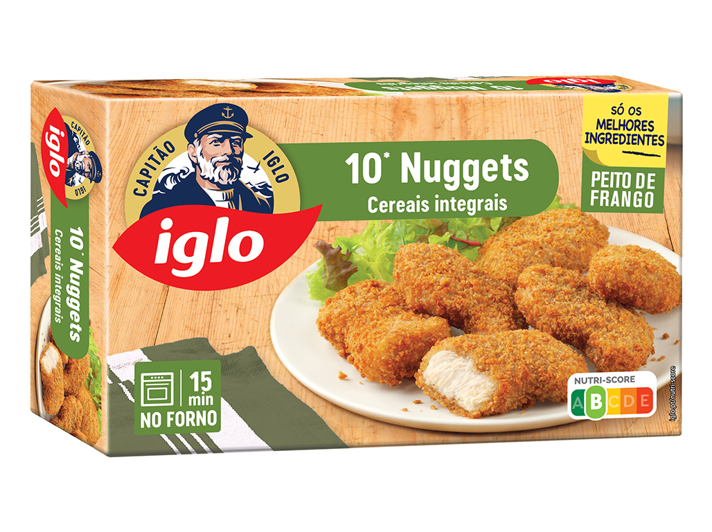 NUGGETS IGLO CAPITÃO FRANGO INTEGRAIS 10UN 208G