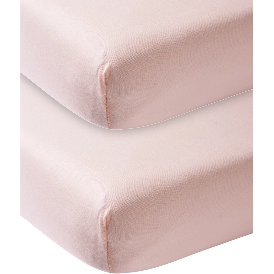 Meyco Jersey Spannbettlaken 2er Pack 70 x 140 cm hellrosa