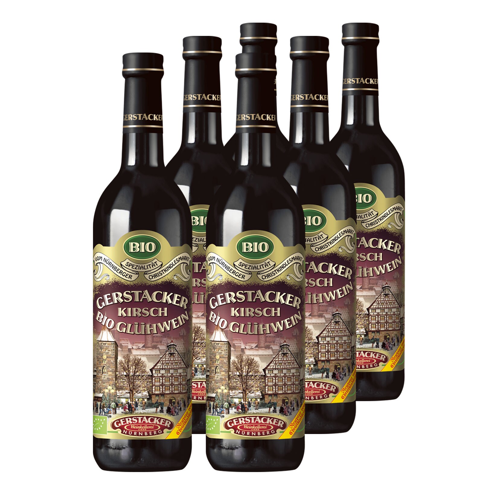Gerstacker Bio Kirsch-Glühwein 8,5 vol 6 x 0,745 Liter