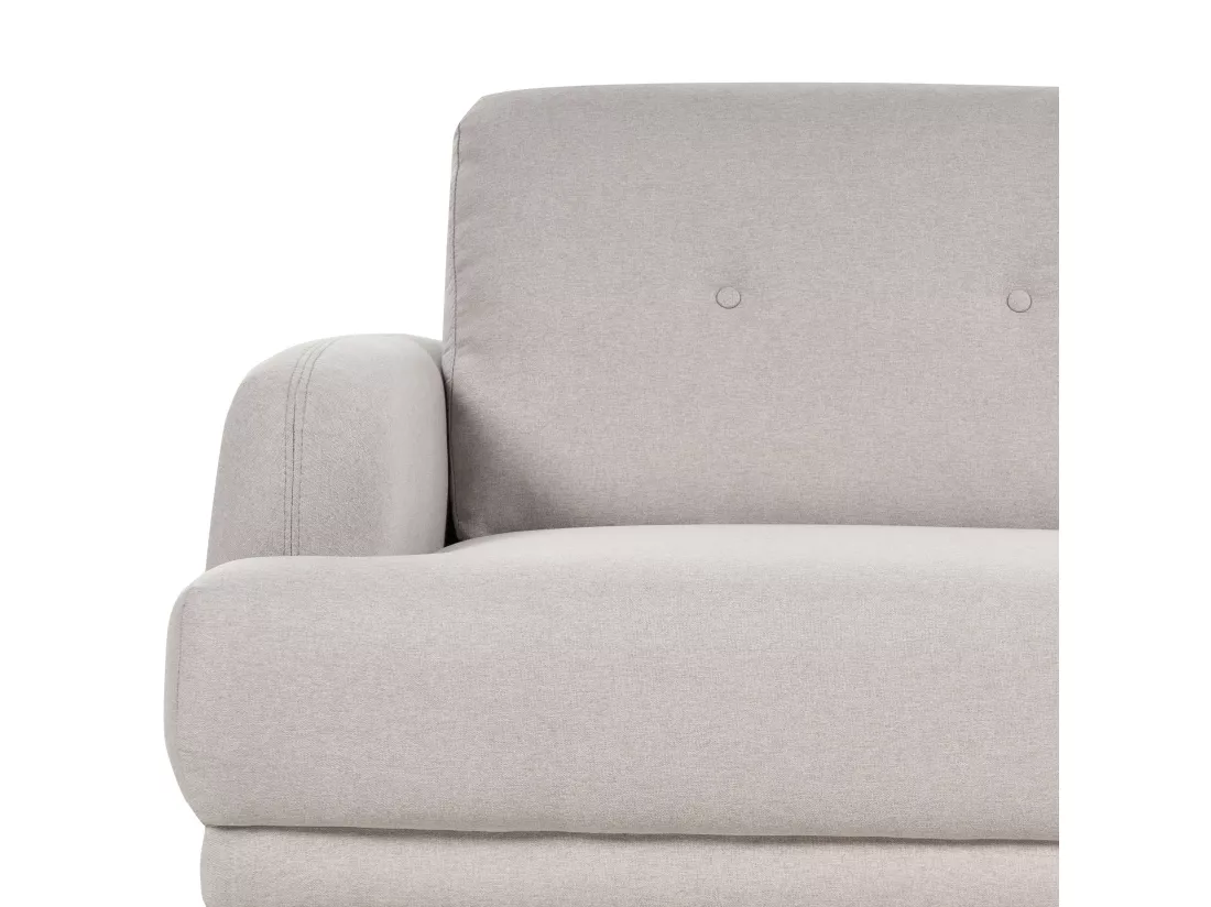 Canapé 2 places en tissu taupe TUVE