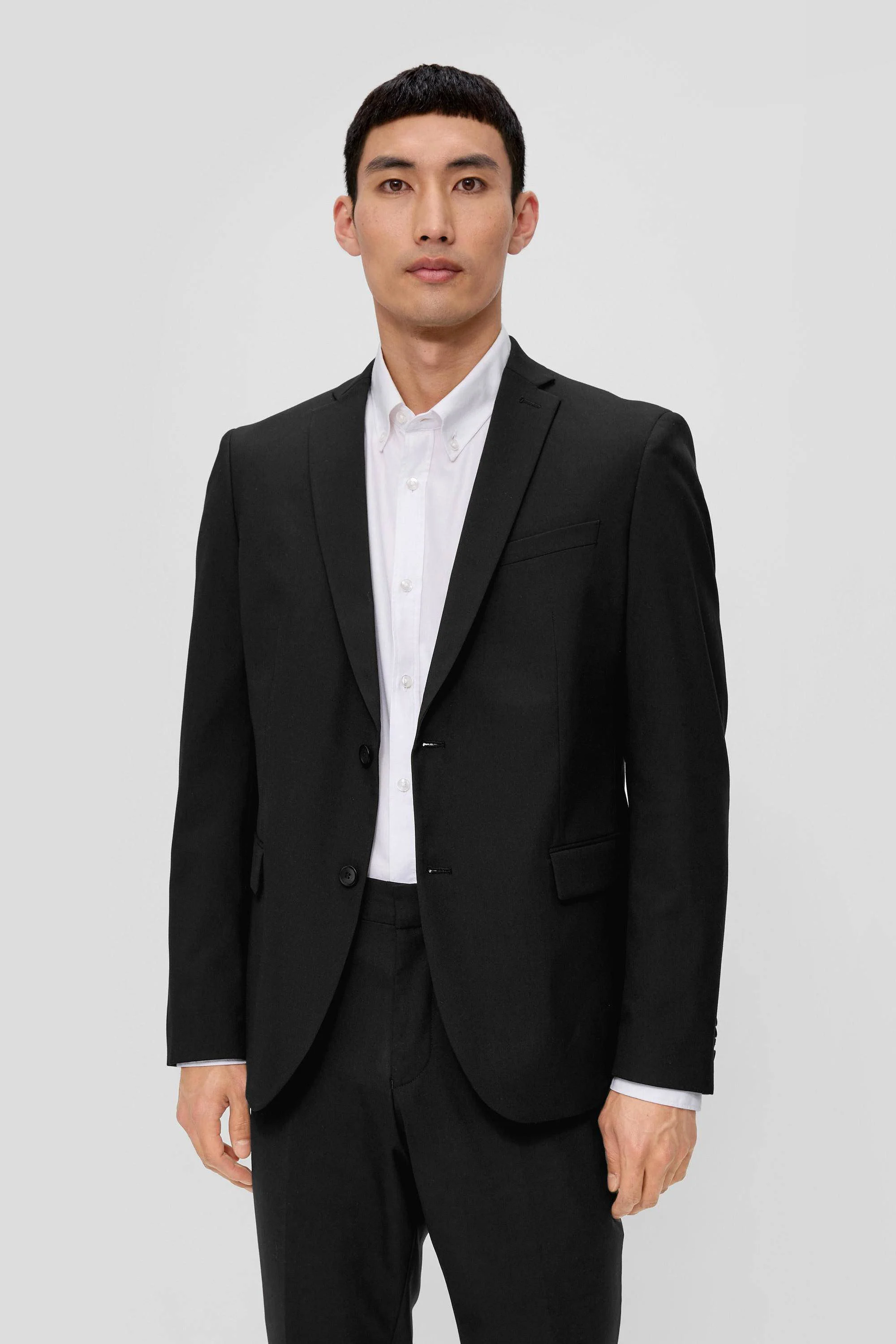 s.Oliver BLACK LABEL slim fit colbert zwart