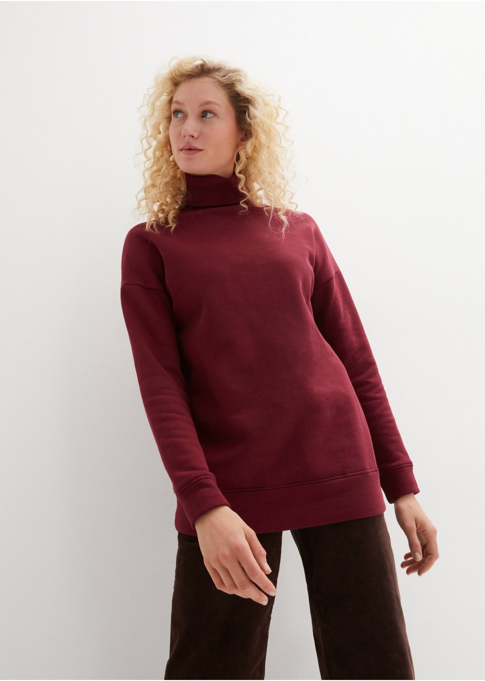 Sweat-shirt avec col roulé