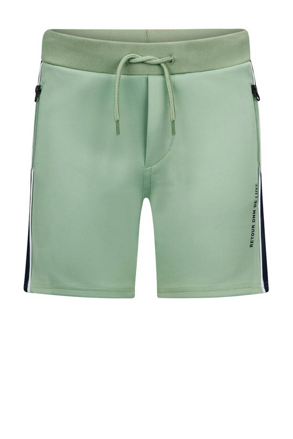 Retour Jeans sweatshort Lars lichtgroen/donkerblauw
