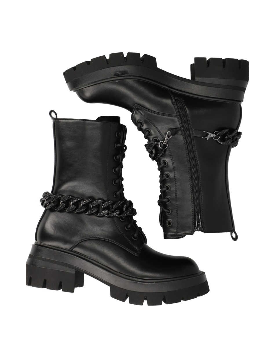Glattleder Schnürboot