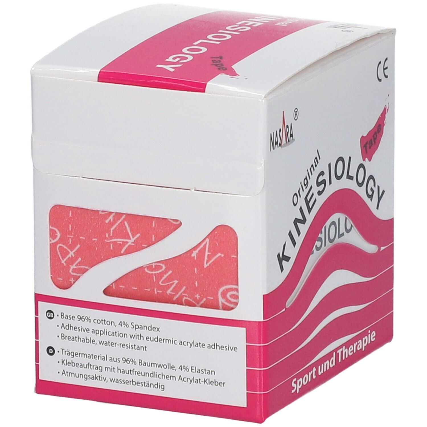 NASARA® Kinesiology-Tape classic 5 cm x 5 m Rolle Pink