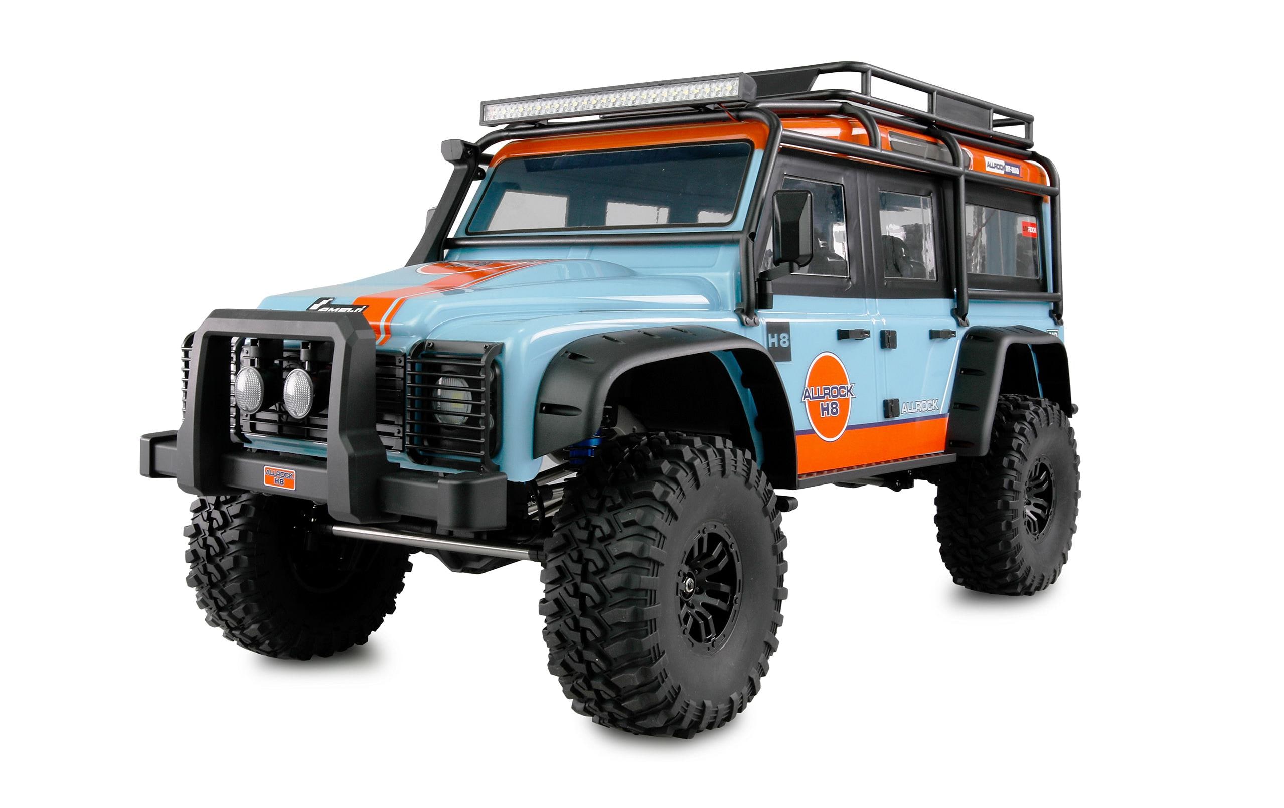 Scale Crawler ALLRock H8, Blau/Orange ARTR, 1:8<br>High-Class-Crawler im Massstab 1:8