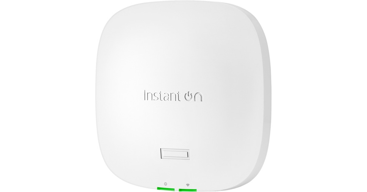 Hewlett Packard EnterpriseInstant On AP21 Dual Radio (RW) access point  (Wit, Wi‑Fi 6 2x2)