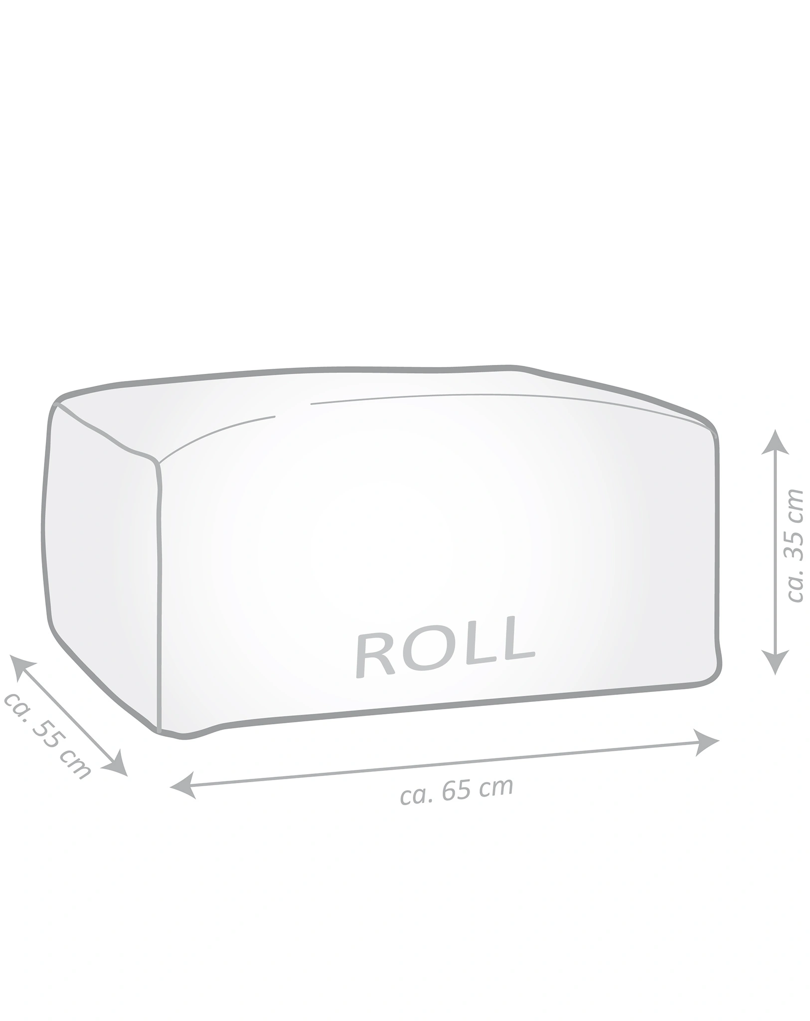 Sitzsack SANTORIN Roll (Farbe: rot)