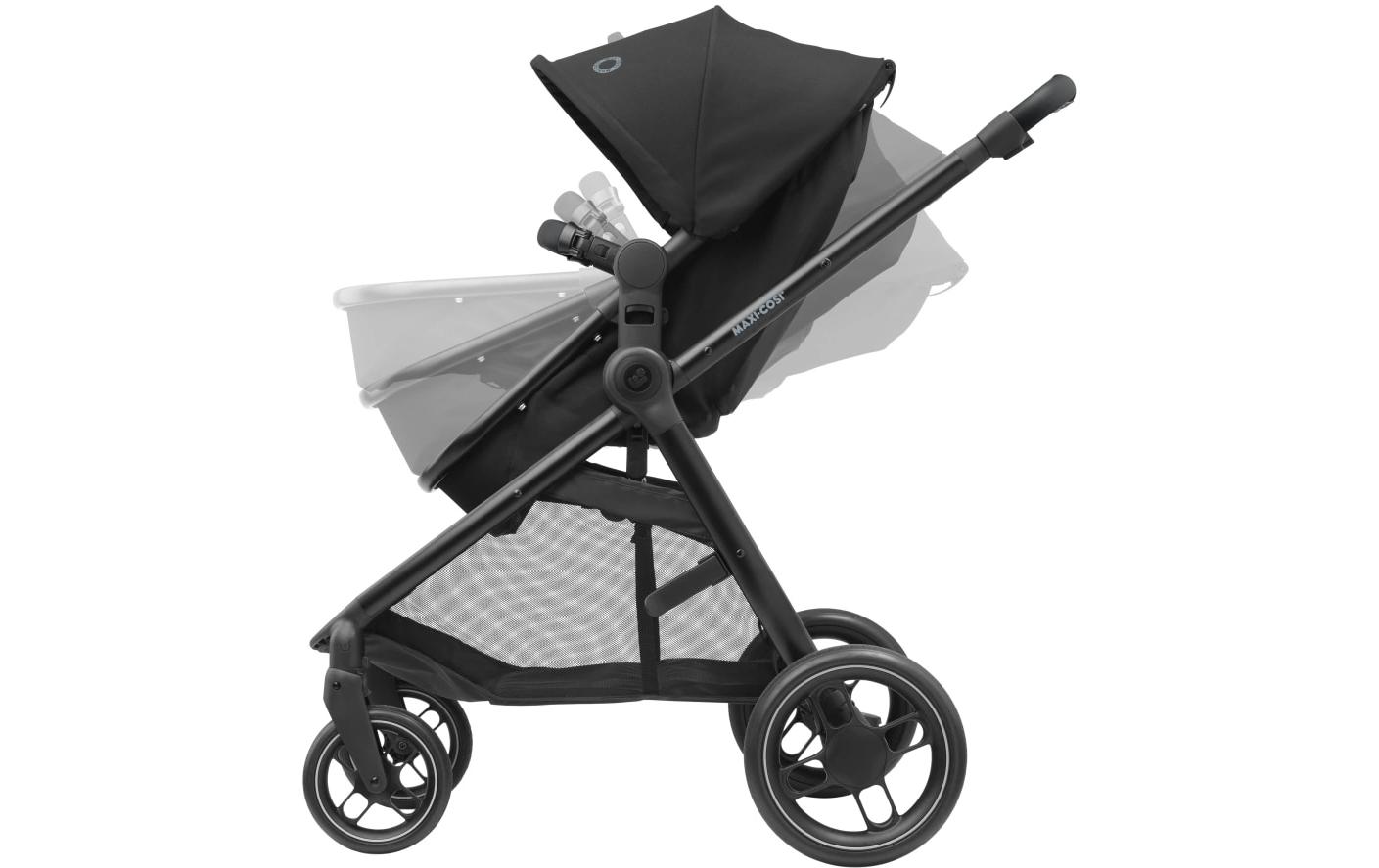 Kinderwagen Zelia 3 Essential Black<br>Praktischer 2-in-1-Kinderwagen mit Sportwagenaufsatz