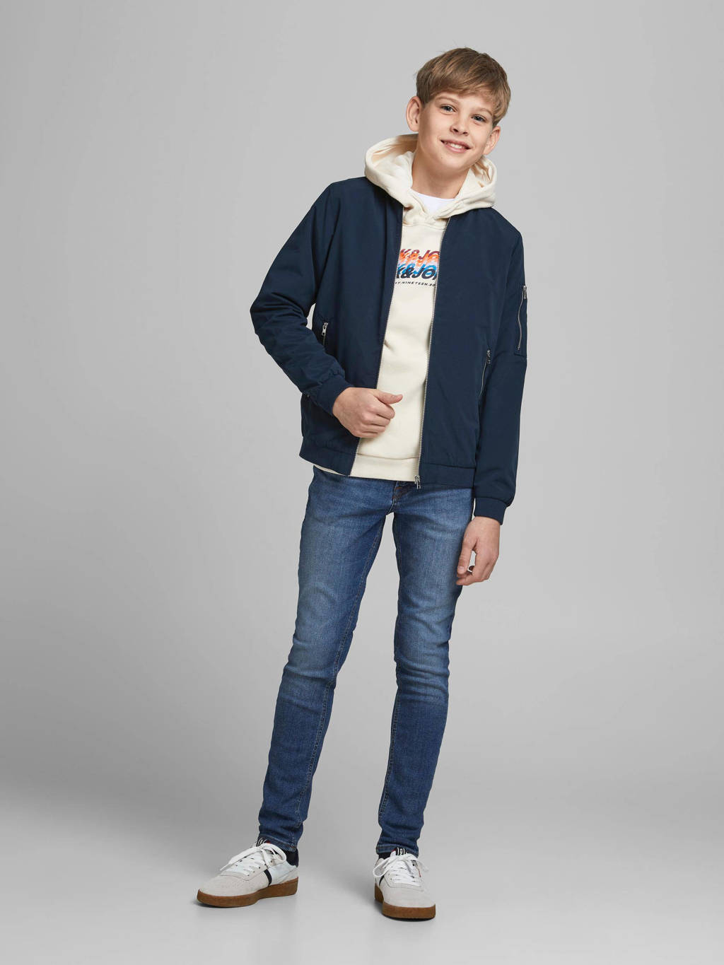 JACK & JONES bomberjack JJERUSH donkerblauw