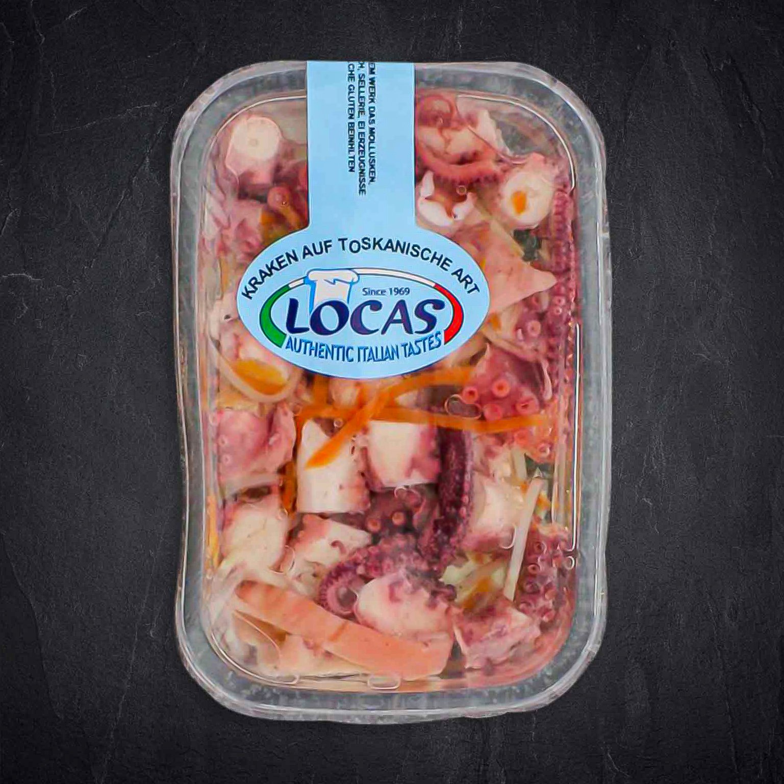 Krakenstücke in Marinade auf toskanische Art