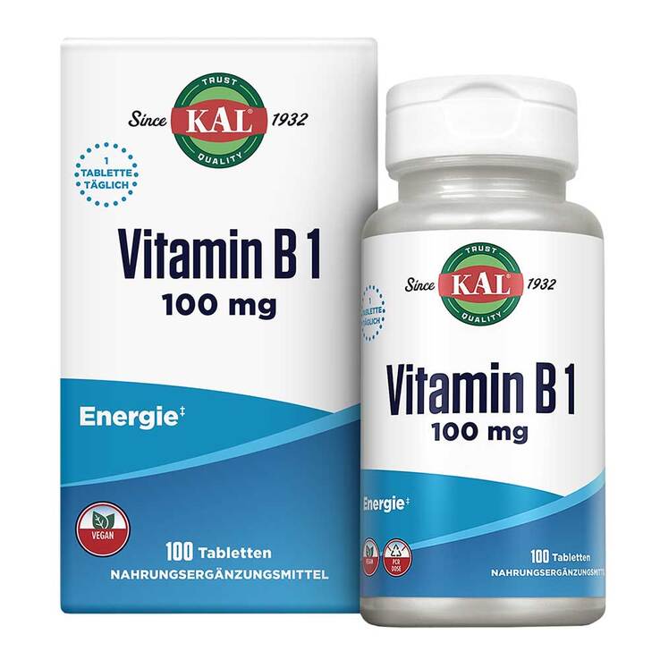 Vitamin B1 Thiamin 100 mg Tabletten, 100 St