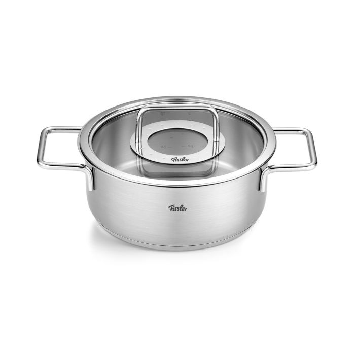 Fissler Pure Collection Bratentopf 20 cm mit Glasdeckel