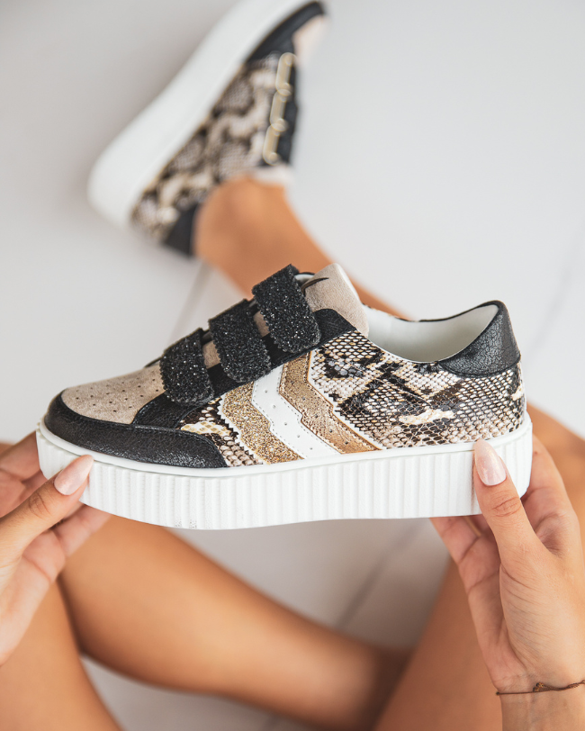 Basket femme serpent creepers à scratch - CL60 SNAKE