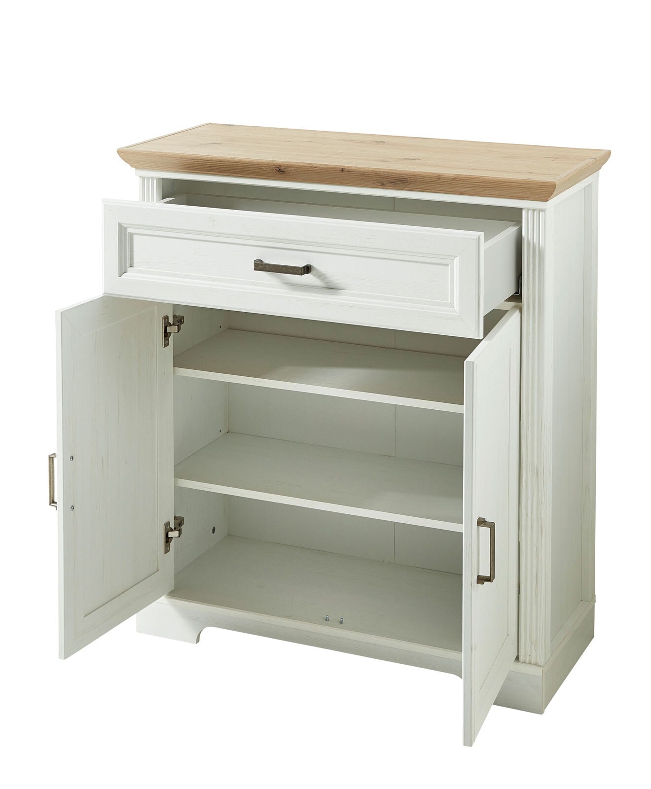Schuhschrank VITO Jamin, 41 x 93 x 102 cm Holznachbildung weiß
