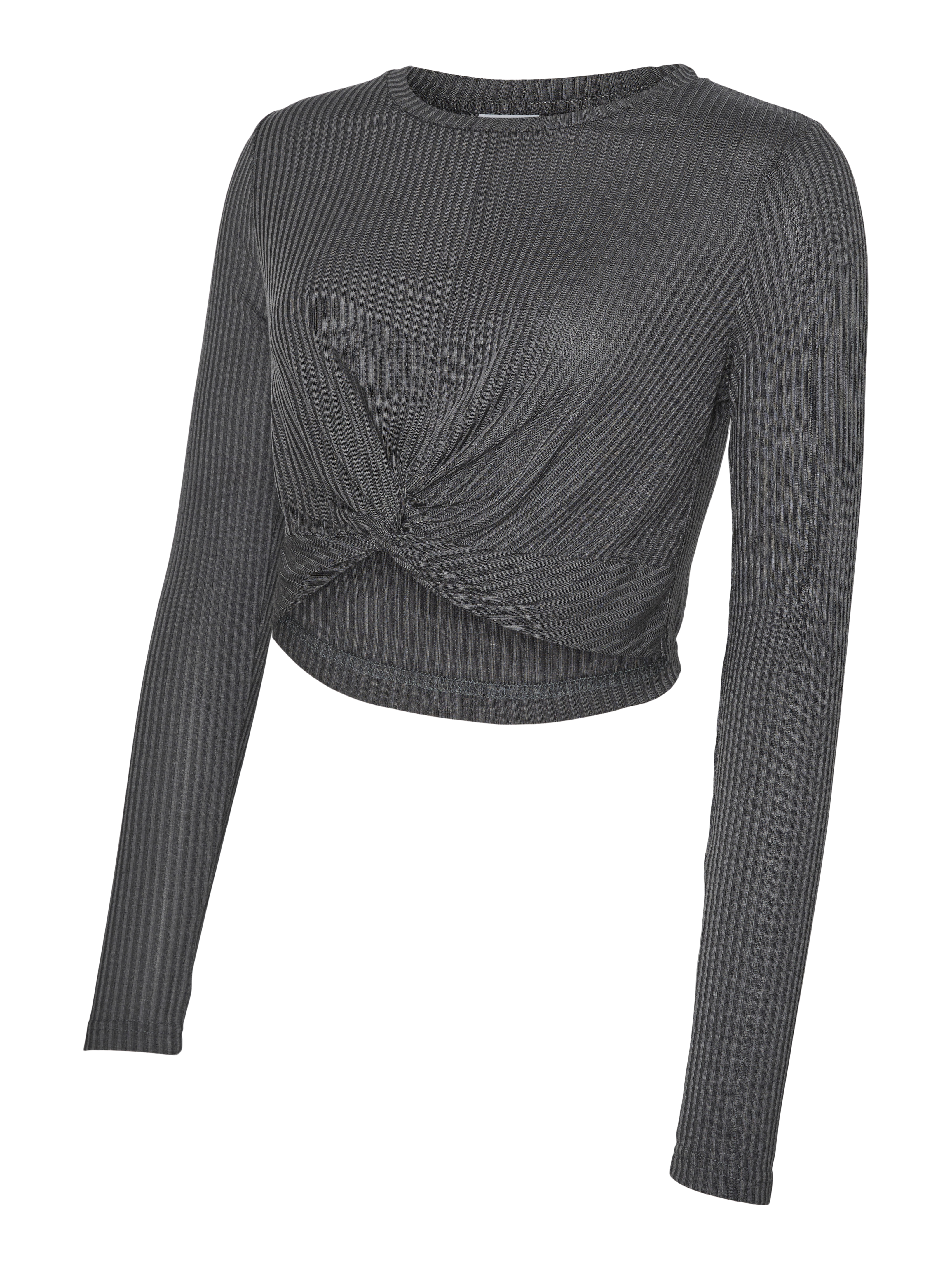 Cropped fit O-hals Top