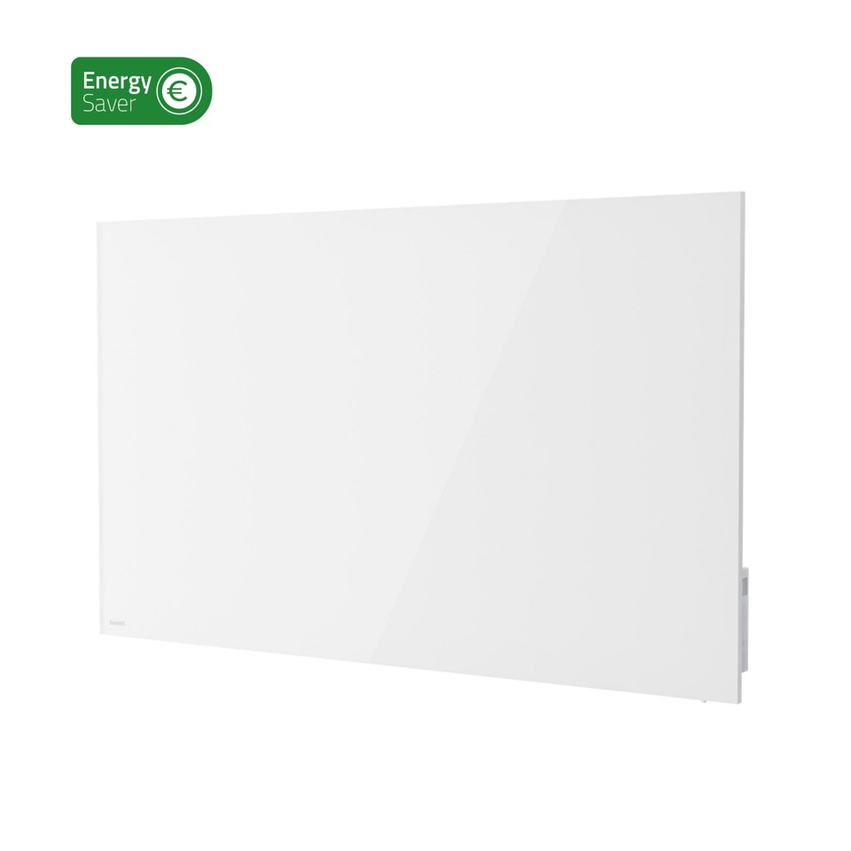 Hombli - Smart IR Glas varmepanel 600W, hvid (600W)