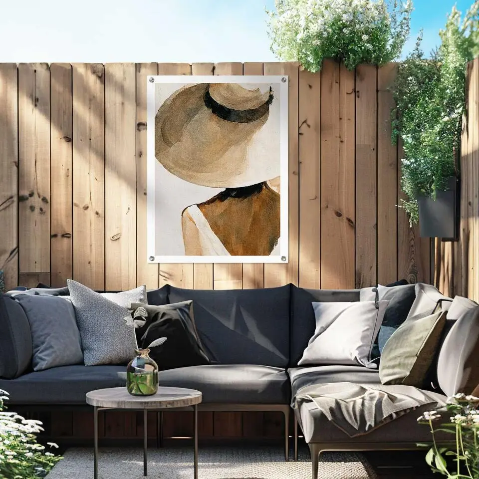 Tuinposter Summer Shades - 80x60cm - Beige