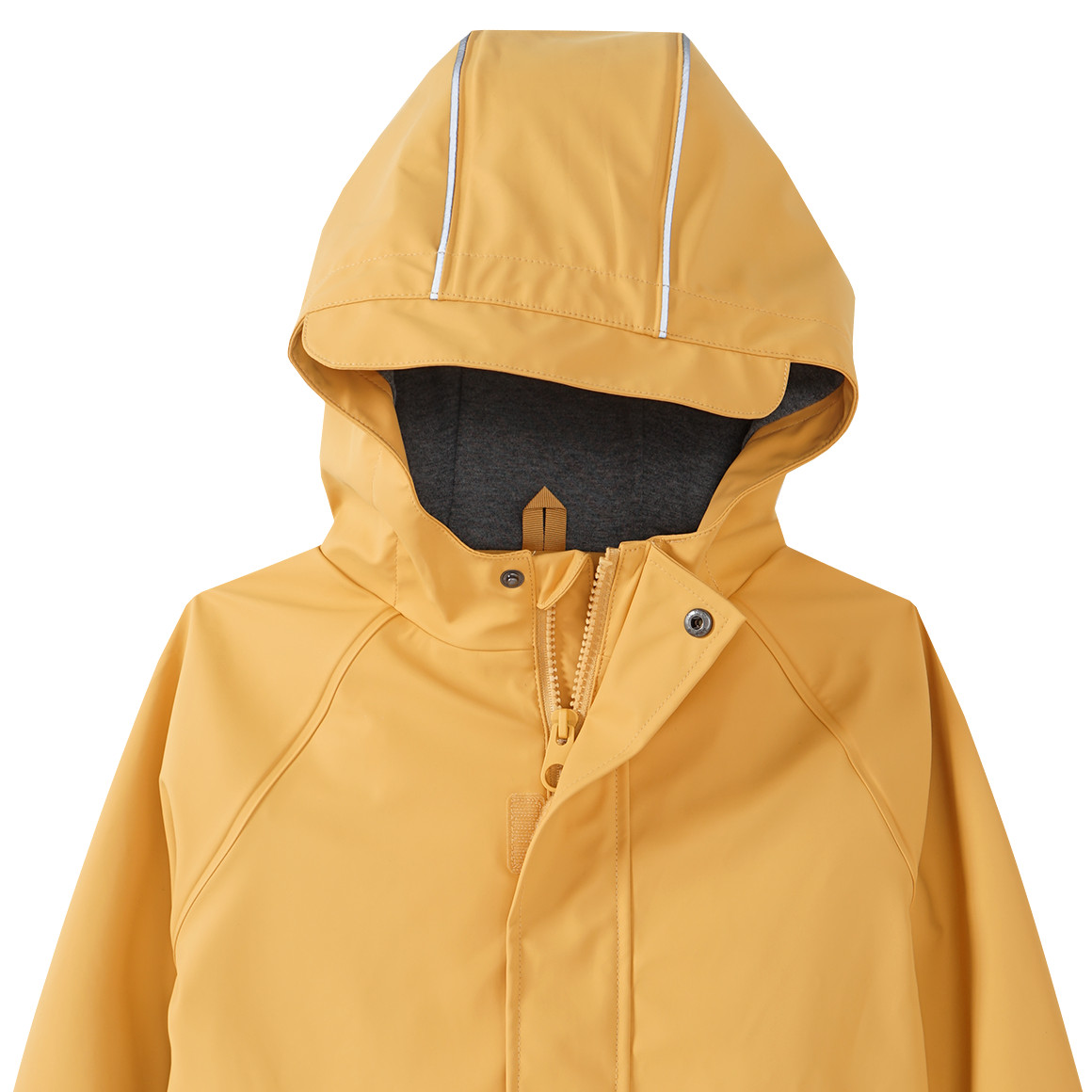 Famy Kinder Regenjacke mit Beschichtung gelb