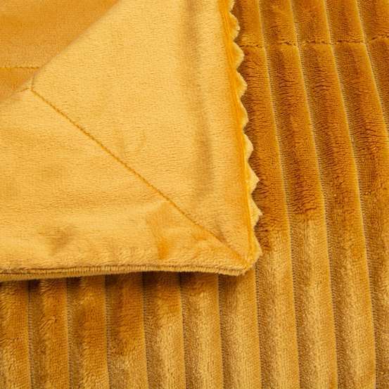 Plaid doux et chaud Sultan camel - 130x170cm