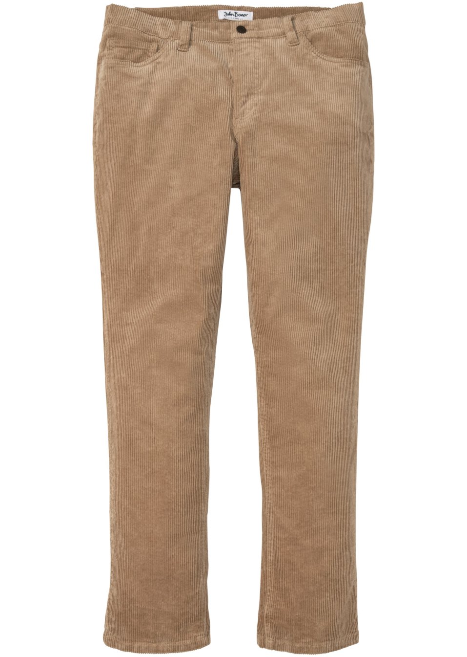 Pantalon velours côtelé extensible Classic Fit, Tapered