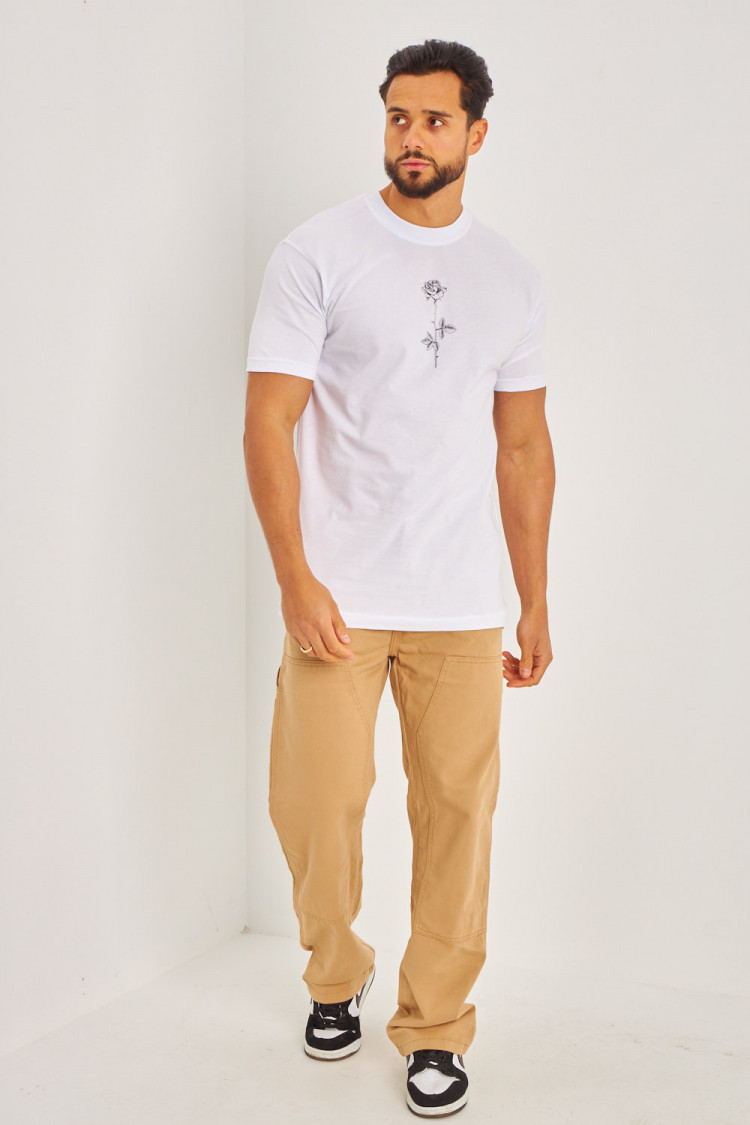 T-shirt fleurs 